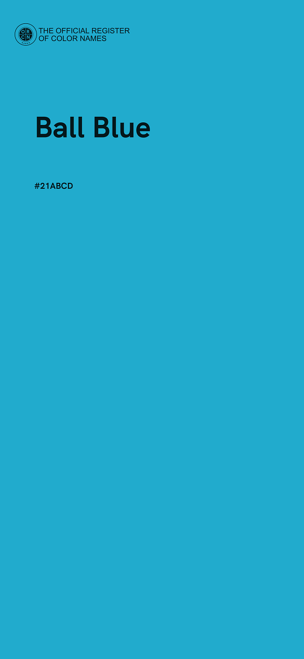 #21ABCD - Ball Blue color image