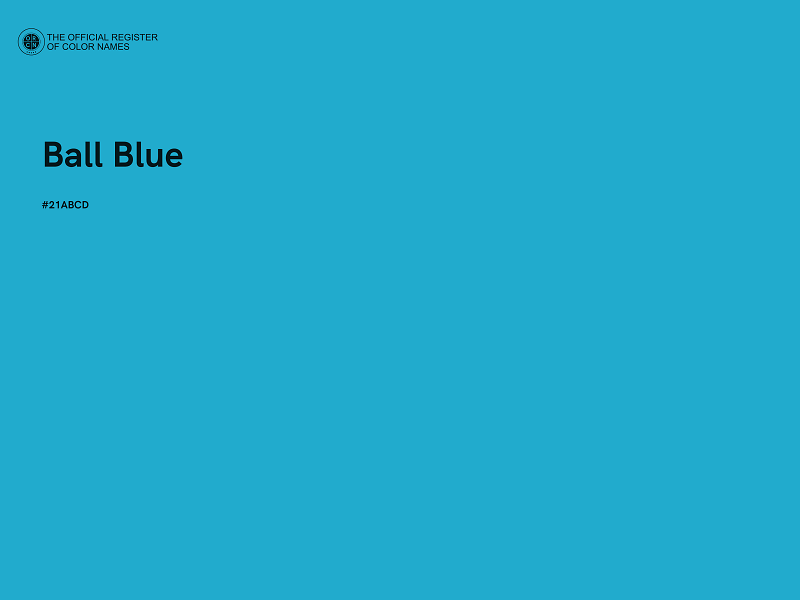 #21ABCD - Ball Blue color image