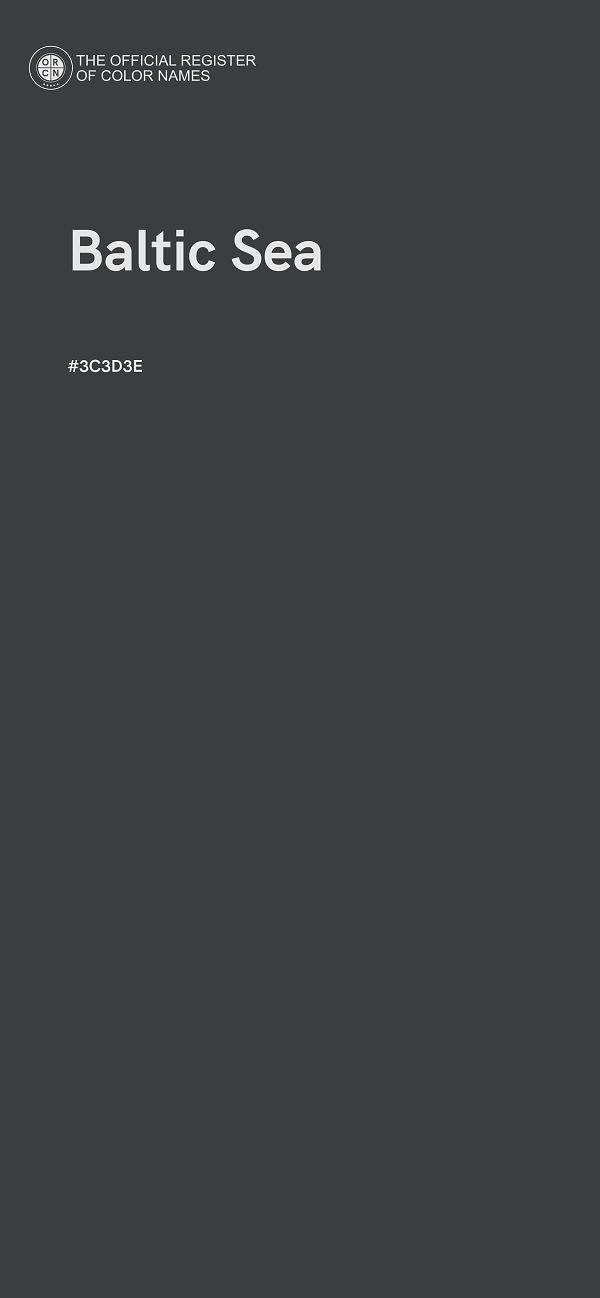 #3C3D3E - Baltic Sea color image