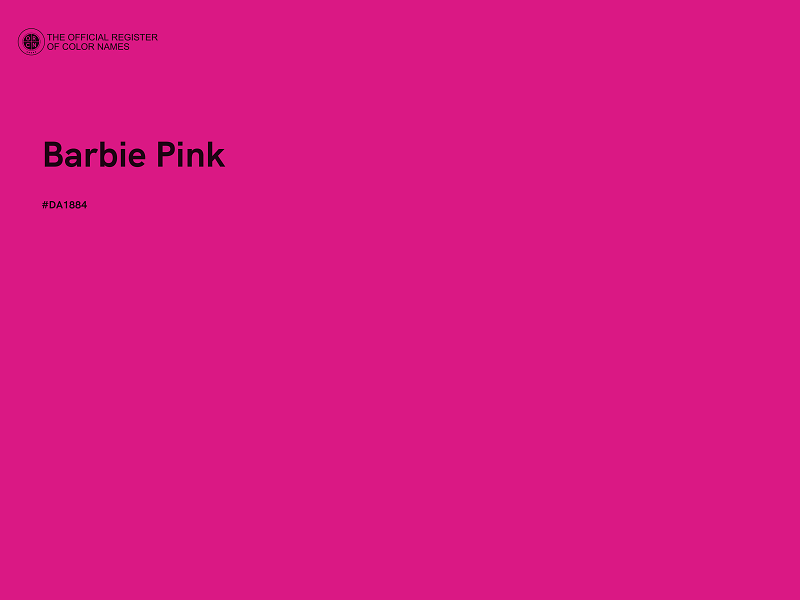 #DA1884 - Barbie Pink color image
