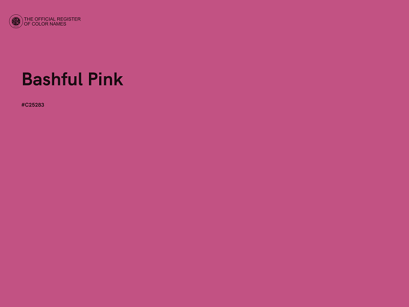 #C25283 - Bashful Pink color image