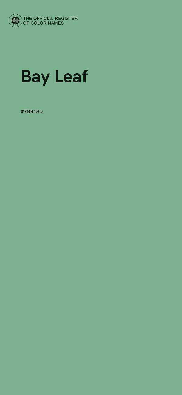 #7BB18D - Bay Leaf color image