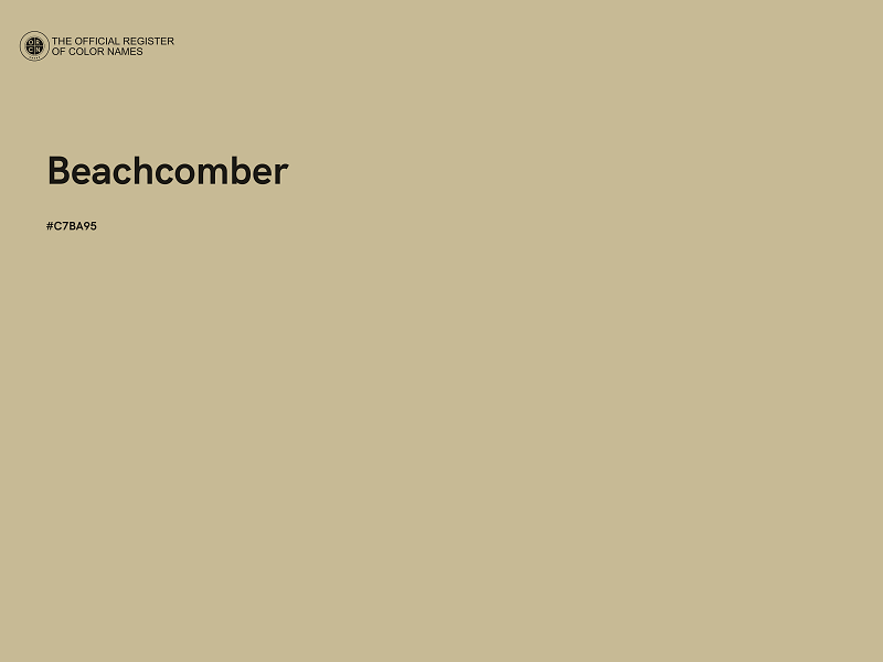 #C7BA95 - Beachcomber color image