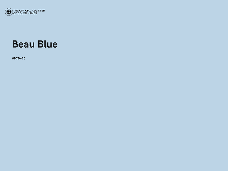 #BCD4E6 - Beau Blue color image