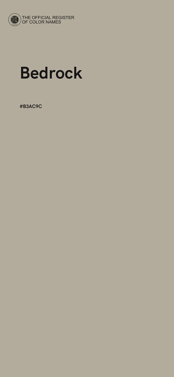 #B3AC9C - Bedrock color image