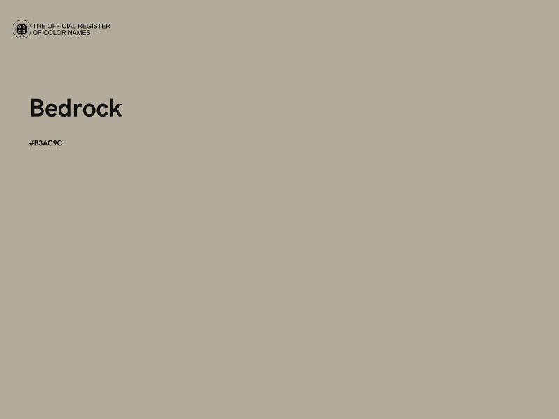 #B3AC9C - Bedrock color image