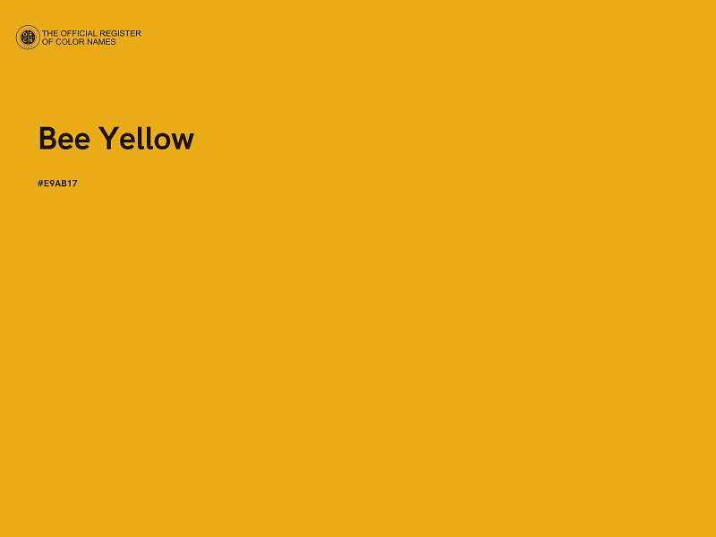 #E9AB17 - Bee Yellow color image