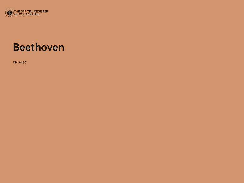 #D1946C - Beethoven color image