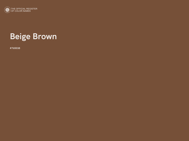 #765038 - Beige Brown color image