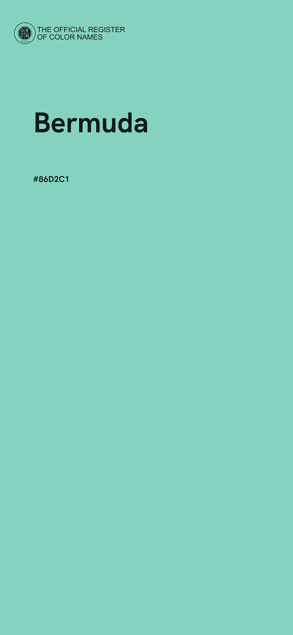 #86D2C1 - Bermuda color image