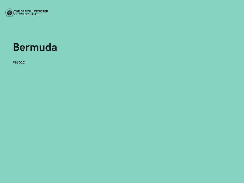 #86D2C1 - Bermuda color image