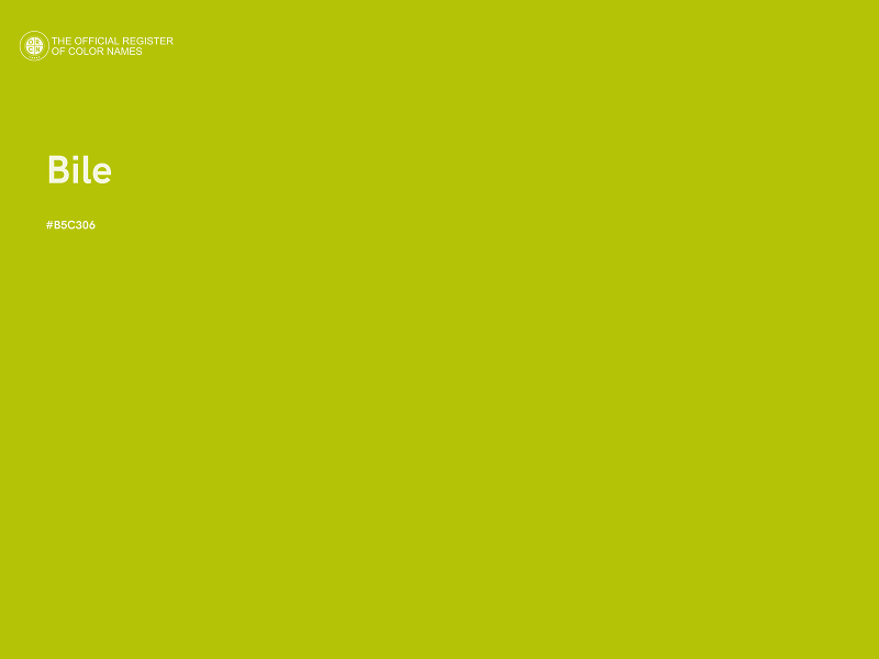 #B5C306 - Bile color image