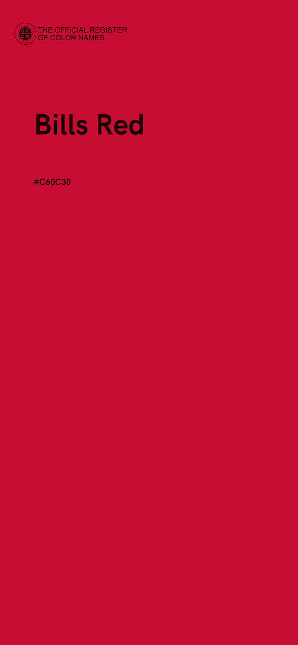 #C60C30 - Bills Red color image