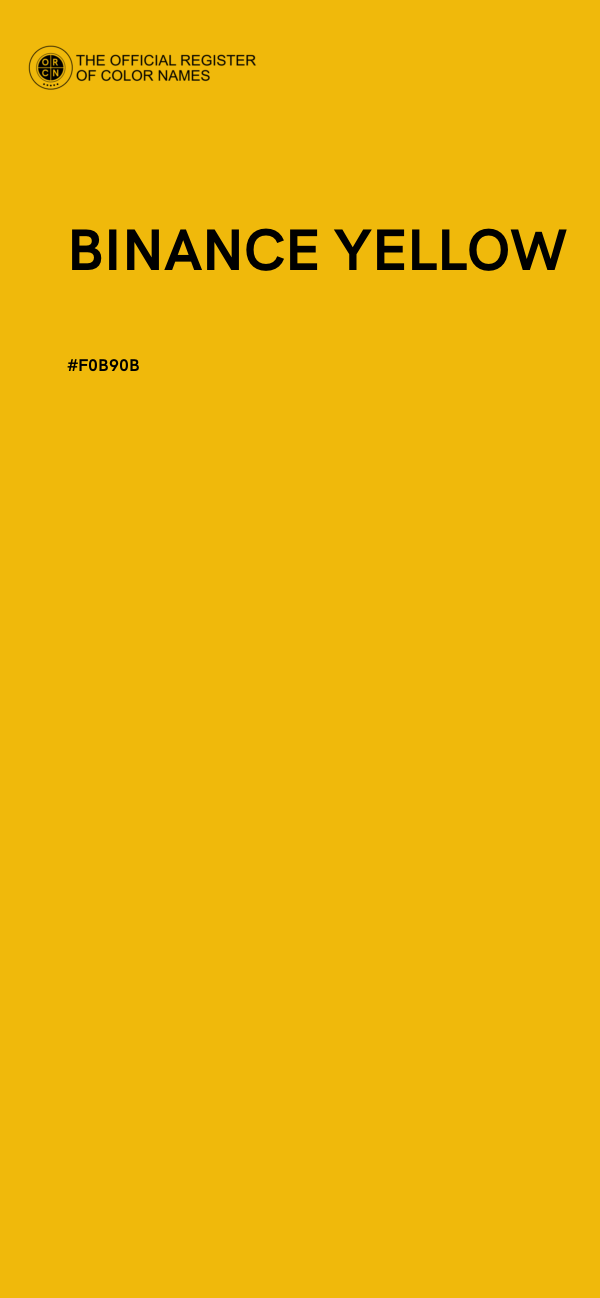 #F0B90B - BINANCE YELLOW color image