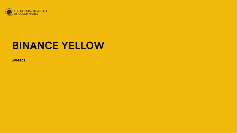 #F0B90B - BINANCE YELLOW color image