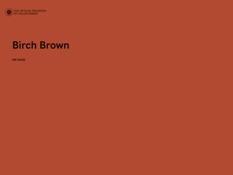 #B14A30 - Birch Brown color image