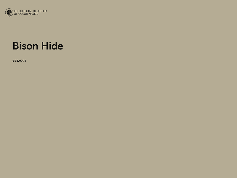 #B5AC94 - Bison Hide color image