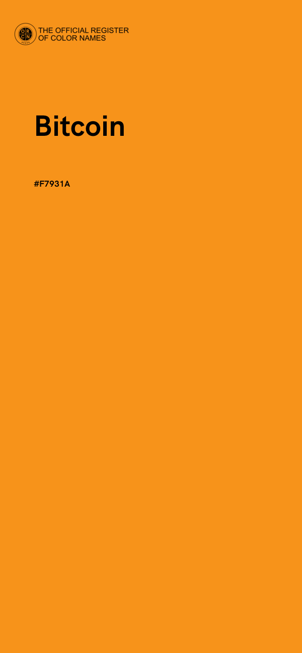 #F7931A - Bitcoin color image