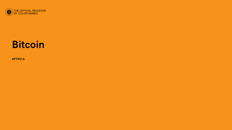 #F7931A - Bitcoin color image