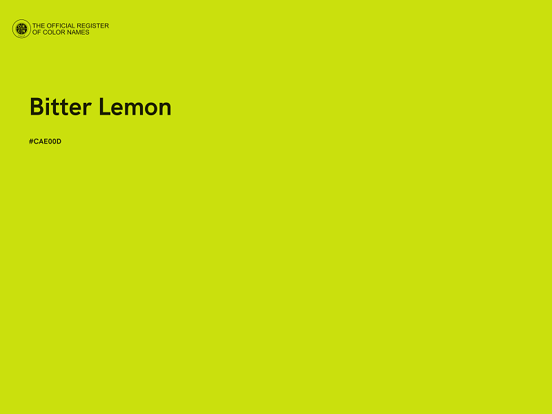 #CAE00D - Bitter Lemon color image