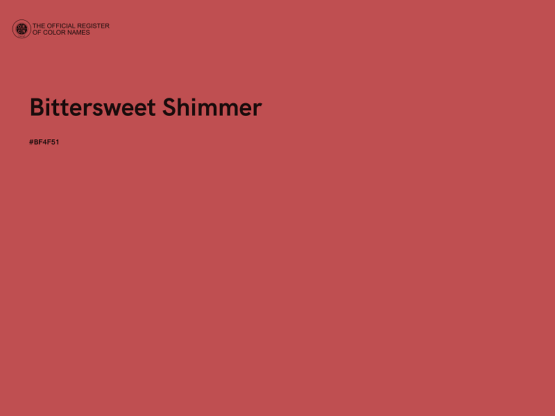 #BF4F51 - Bittersweet Shimmer color image