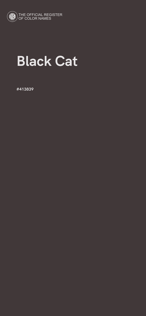 #413839 - Black Cat color image