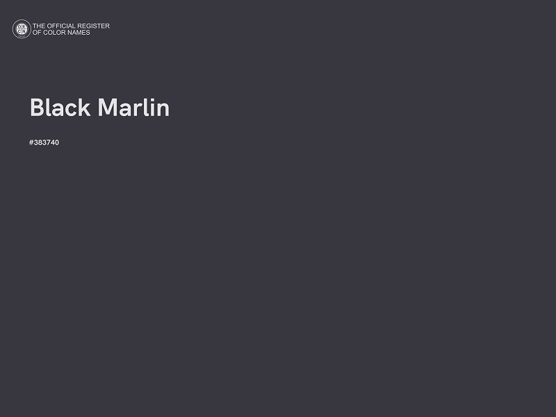 #383740 - Black Marlin color image