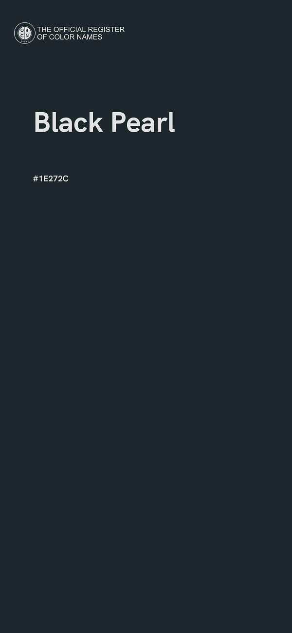 #1E272C - Black Pearl color image