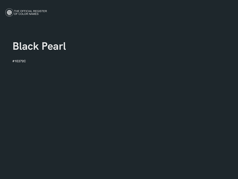 #1E272C - Black Pearl color image