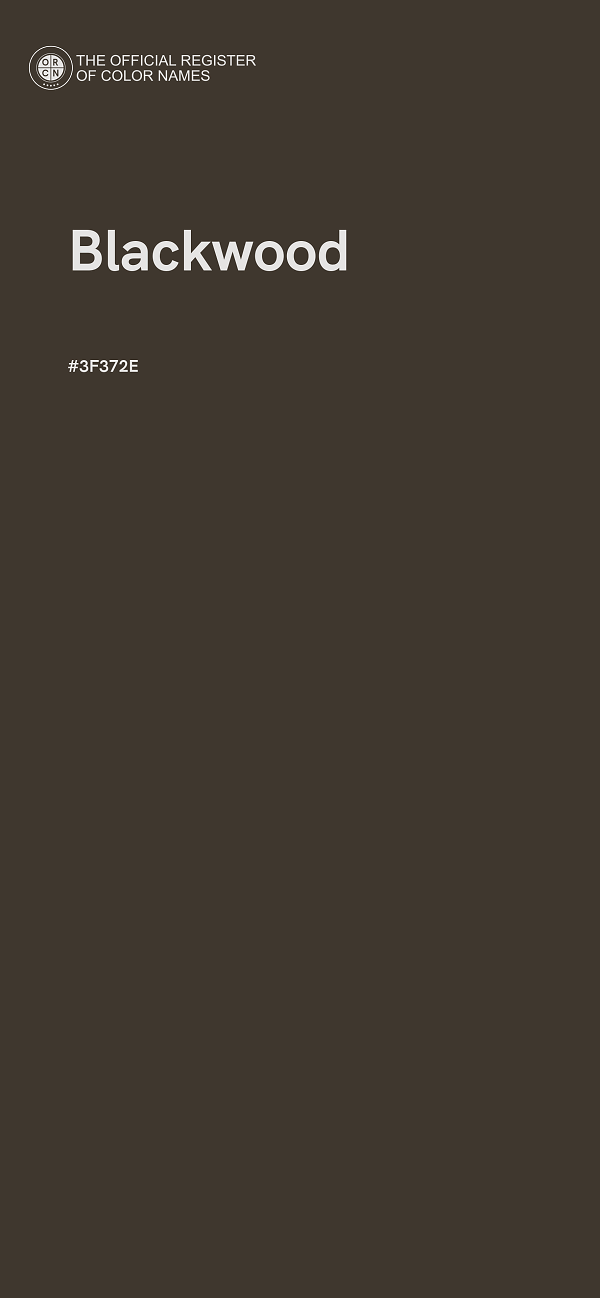#3F372E - Blackwood color image
