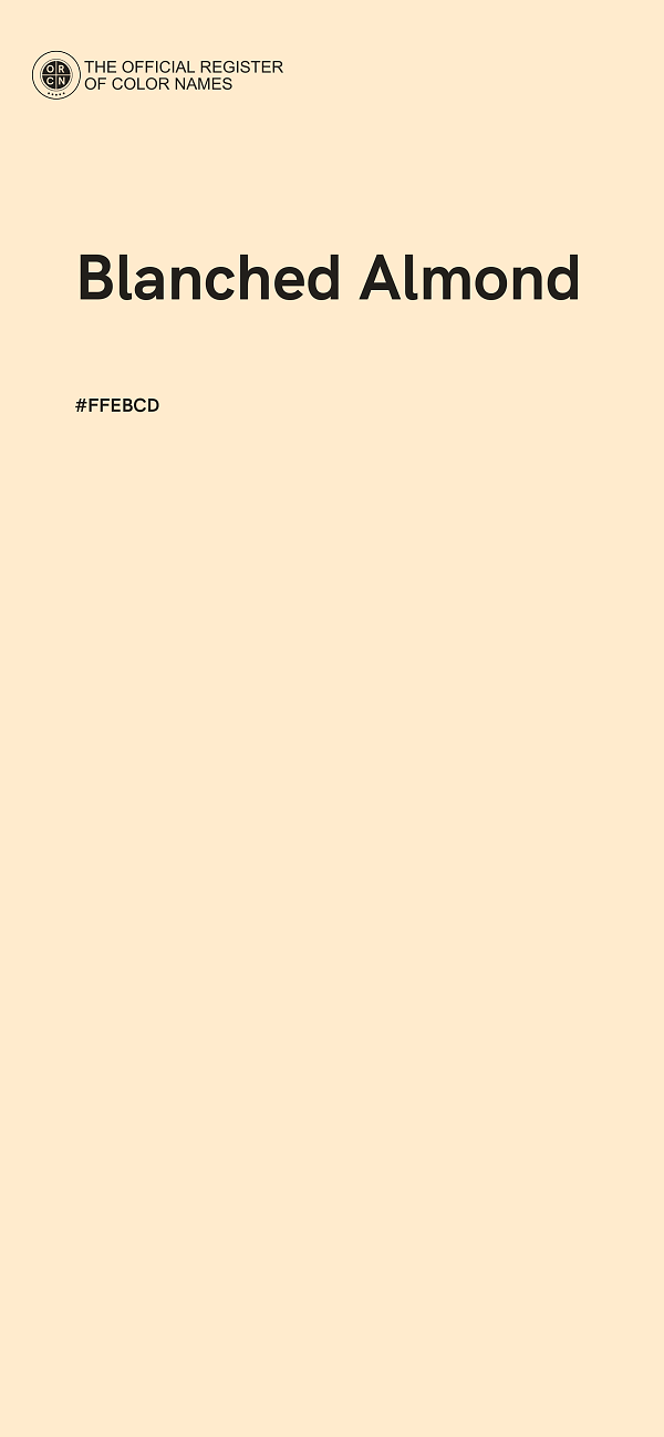 #FFEBCD - Blanched Almond color image