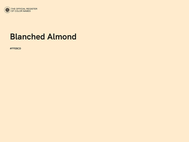 #FFEBCD - Blanched Almond color image