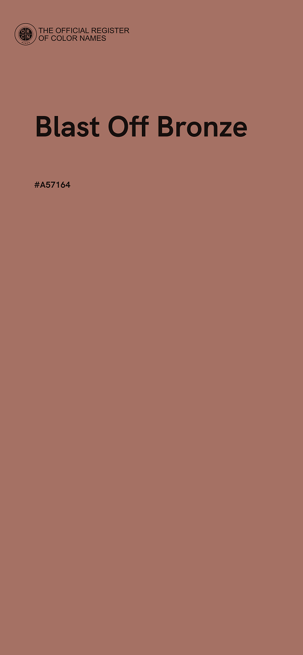 #A57164 - Blast Off Bronze color image