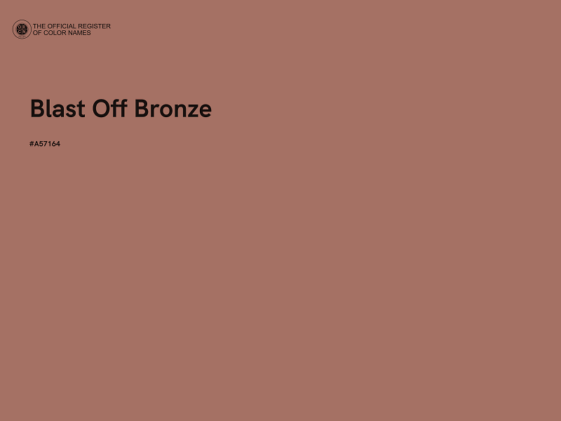 #A57164 - Blast Off Bronze color image