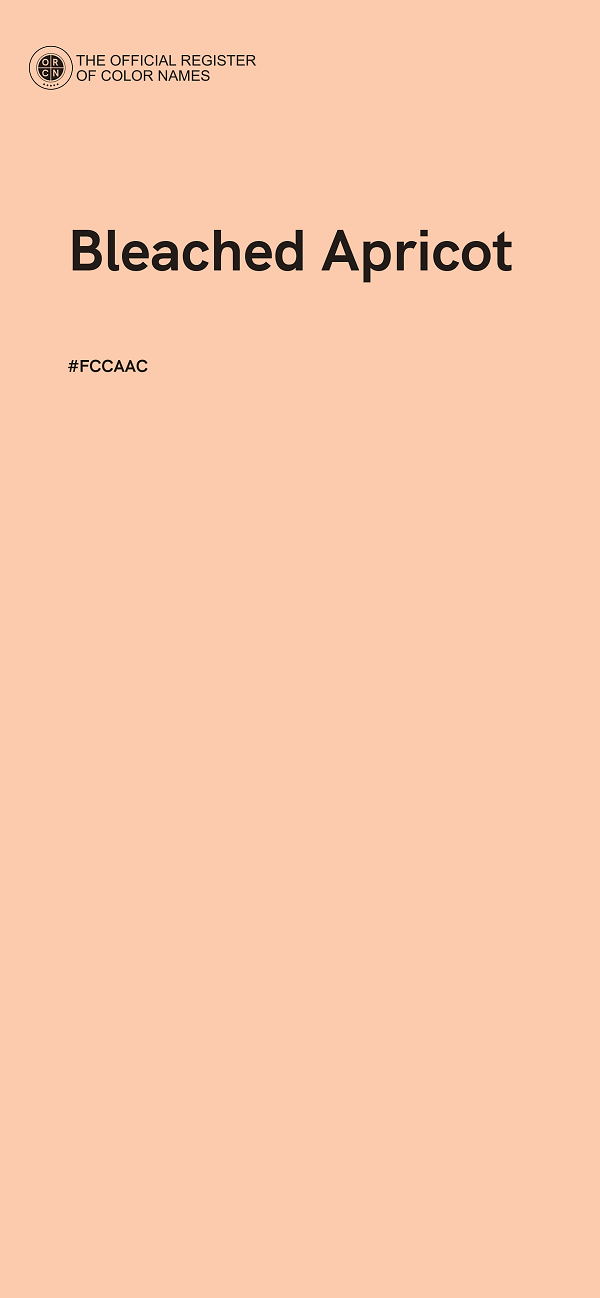 #FCCAAC - Bleached Apricot color image