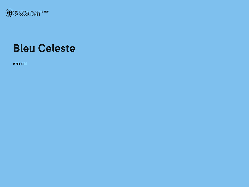 #7EC0EE - Bleu Celeste color image