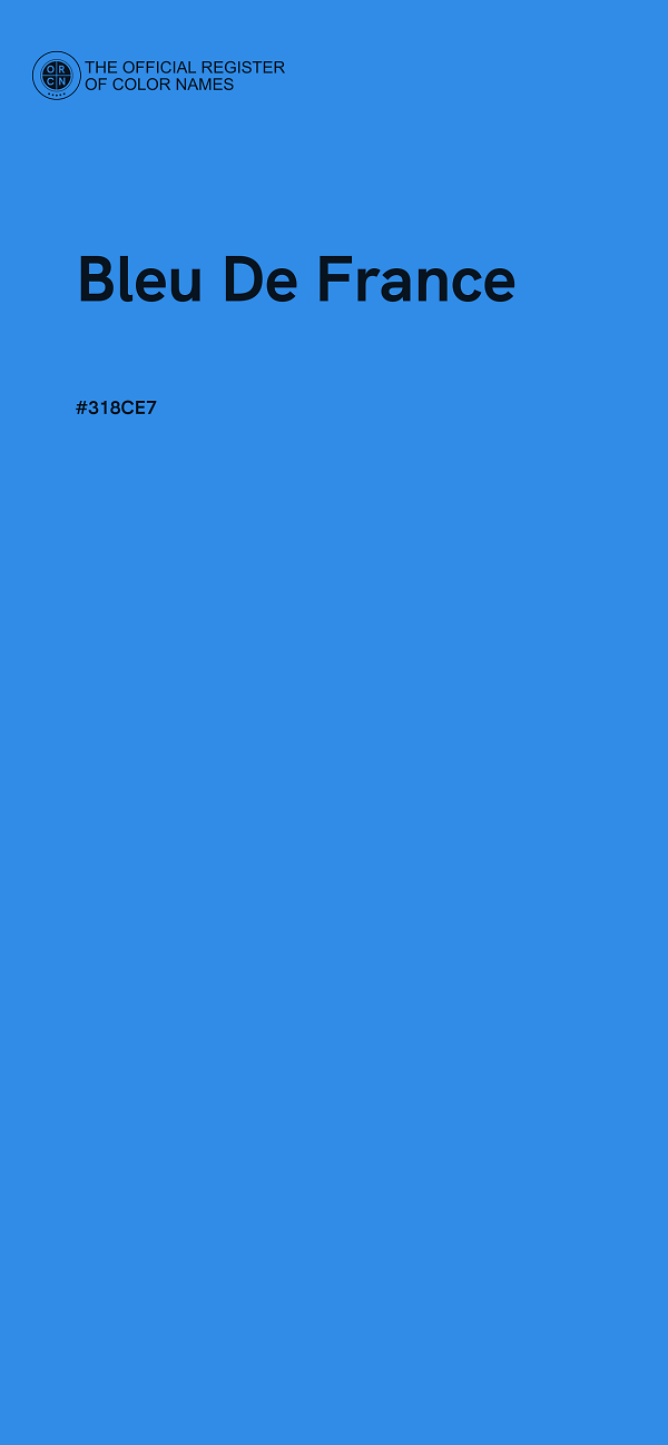 #318CE7 - Bleu De France color image