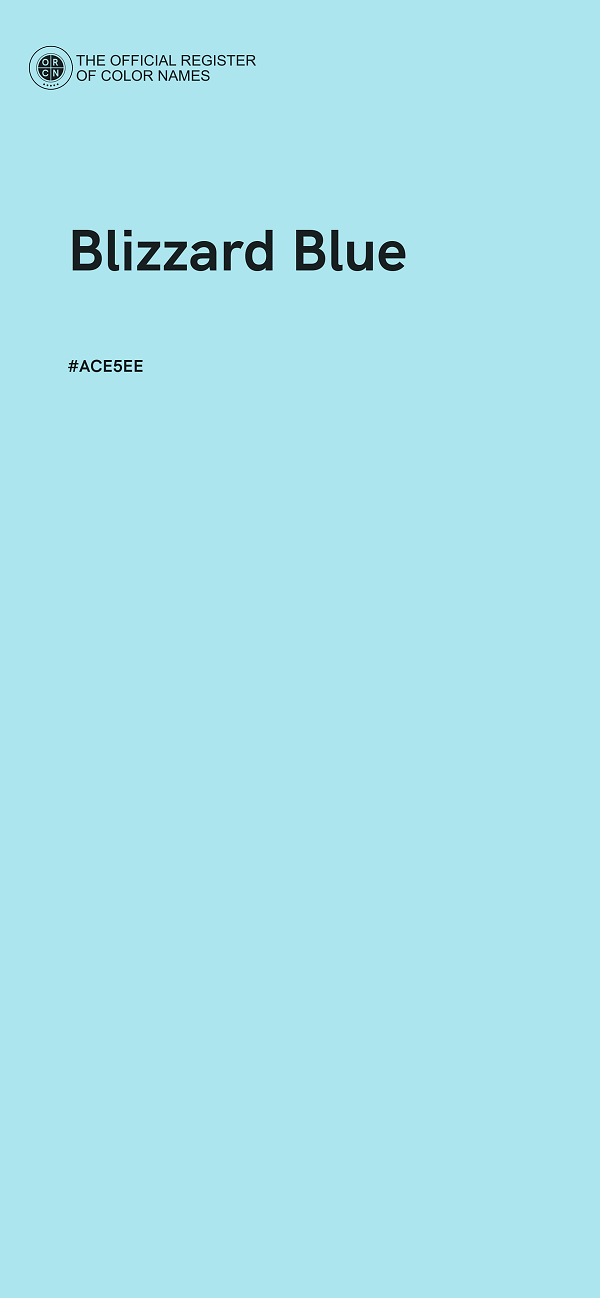 #ACE5EE - Blizzard Blue color image