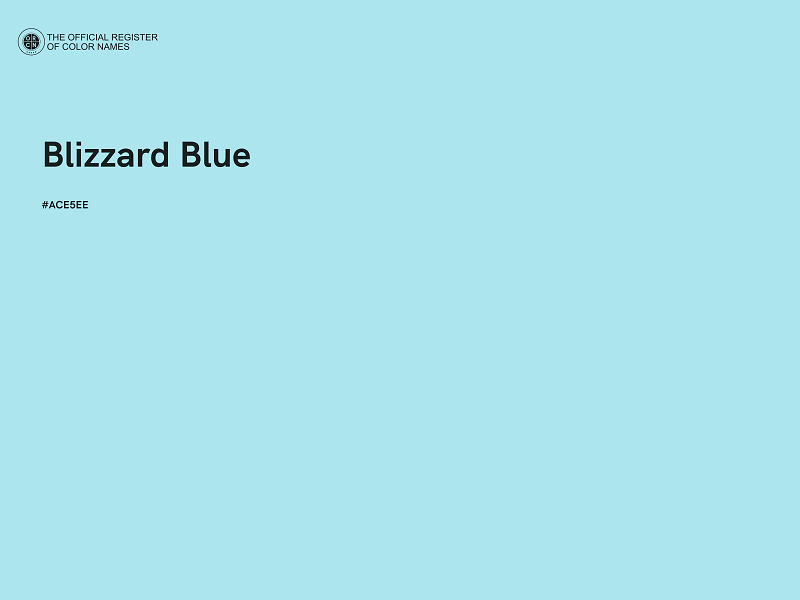 #ACE5EE - Blizzard Blue color image