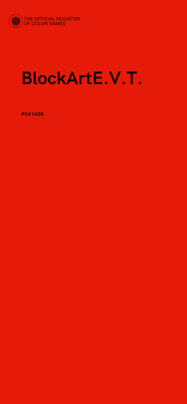 #E61A08 - BlockArtE.V.T. color image