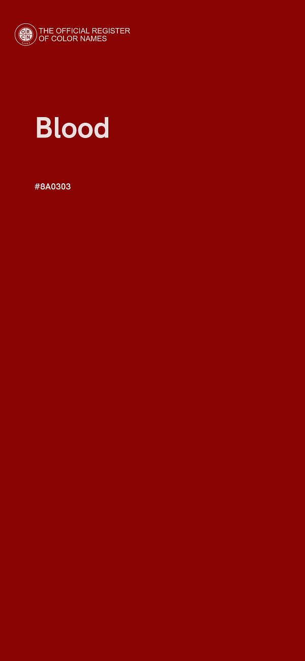 #8A0303 - Blood color image