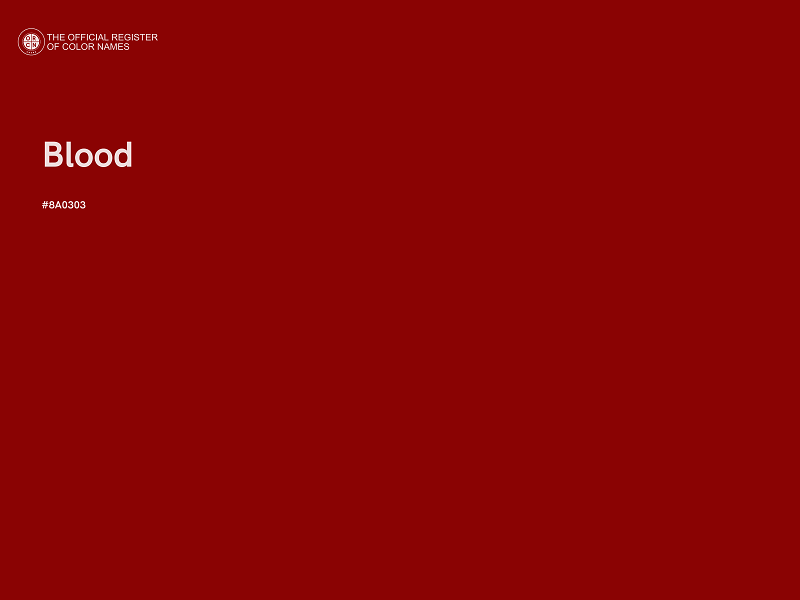 #8A0303 - Blood color image
