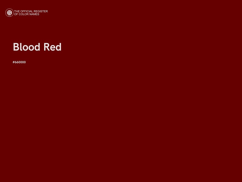#660000 - Blood Red color image