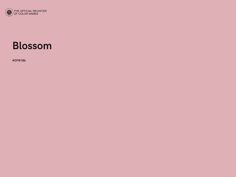 #DFB1B6 - Blossom color image