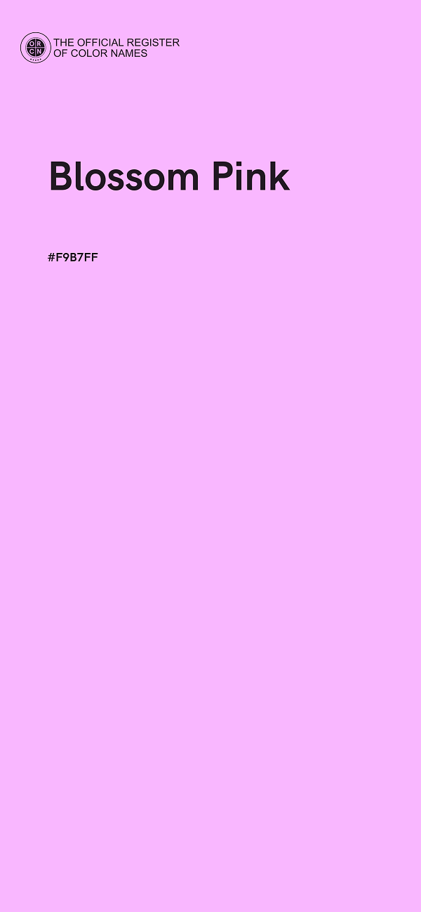 #F9B7FF - Blossom Pink color image