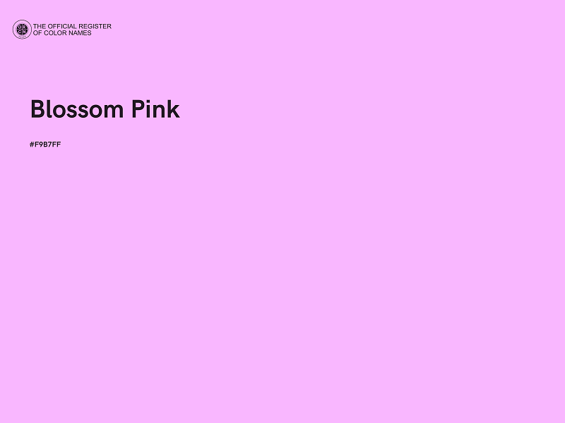 #F9B7FF - Blossom Pink color image