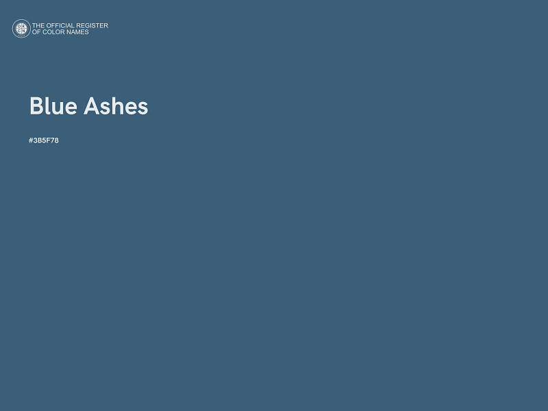 #3B5F78 - Blue Ashes color image