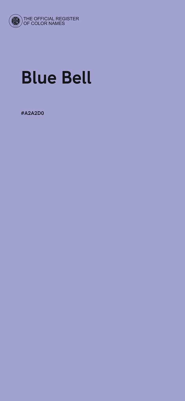 #A2A2D0 - Blue Bell color image