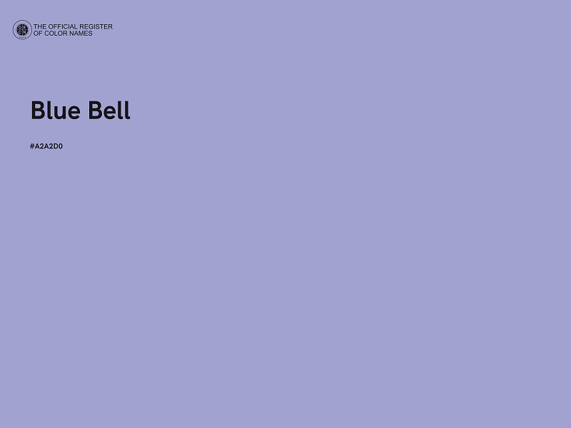 #A2A2D0 - Blue Bell color image