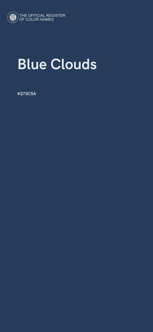 #273C5A - Blue Clouds color image